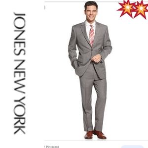 Jones New York | Men's 2-Piece Wool Blend Business Suit - Size 38R